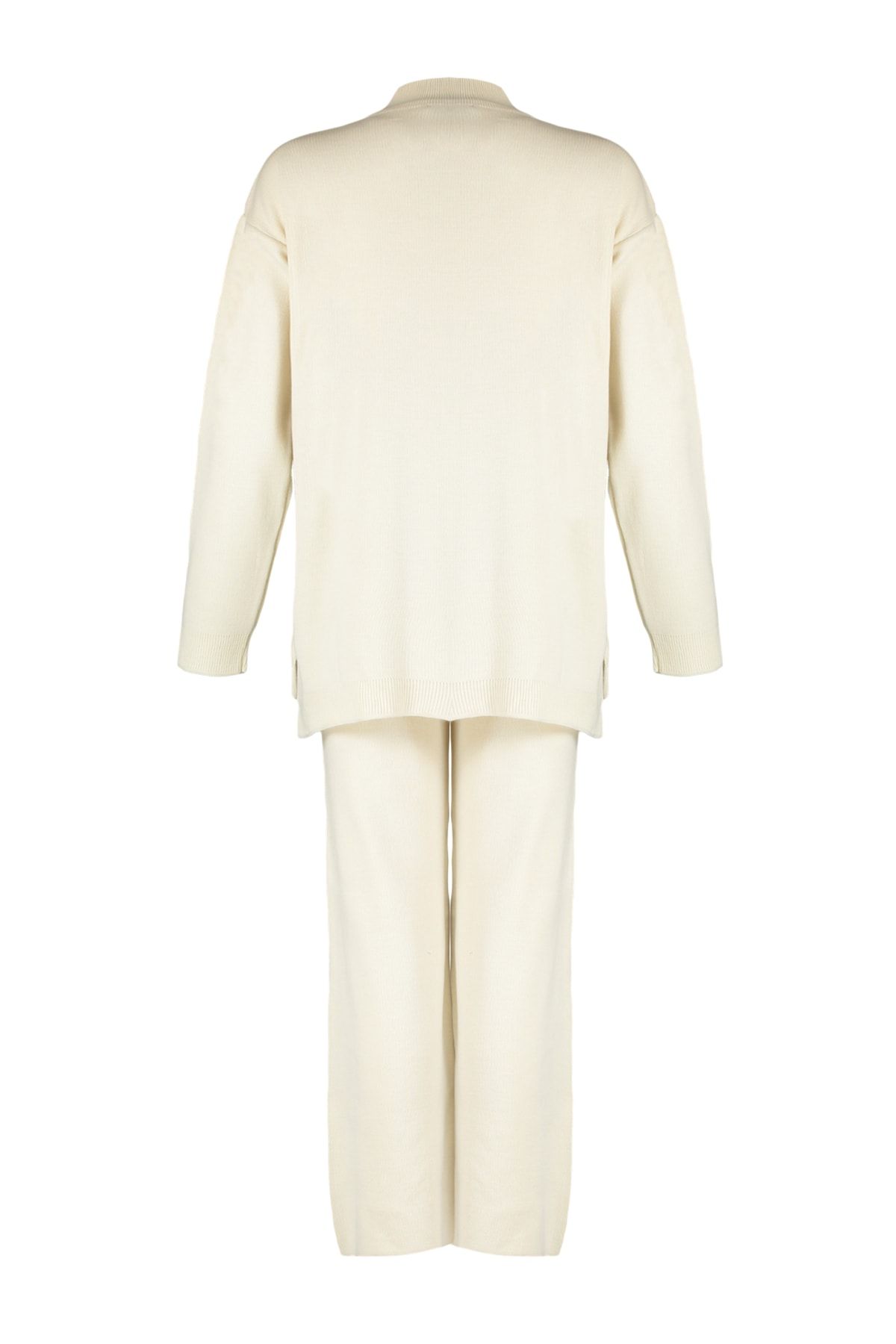Trendyol Modest-Kamenný polrolák s detailným rozparkom súprava úpletu sveter-nohavice TCTAW23US00086 8