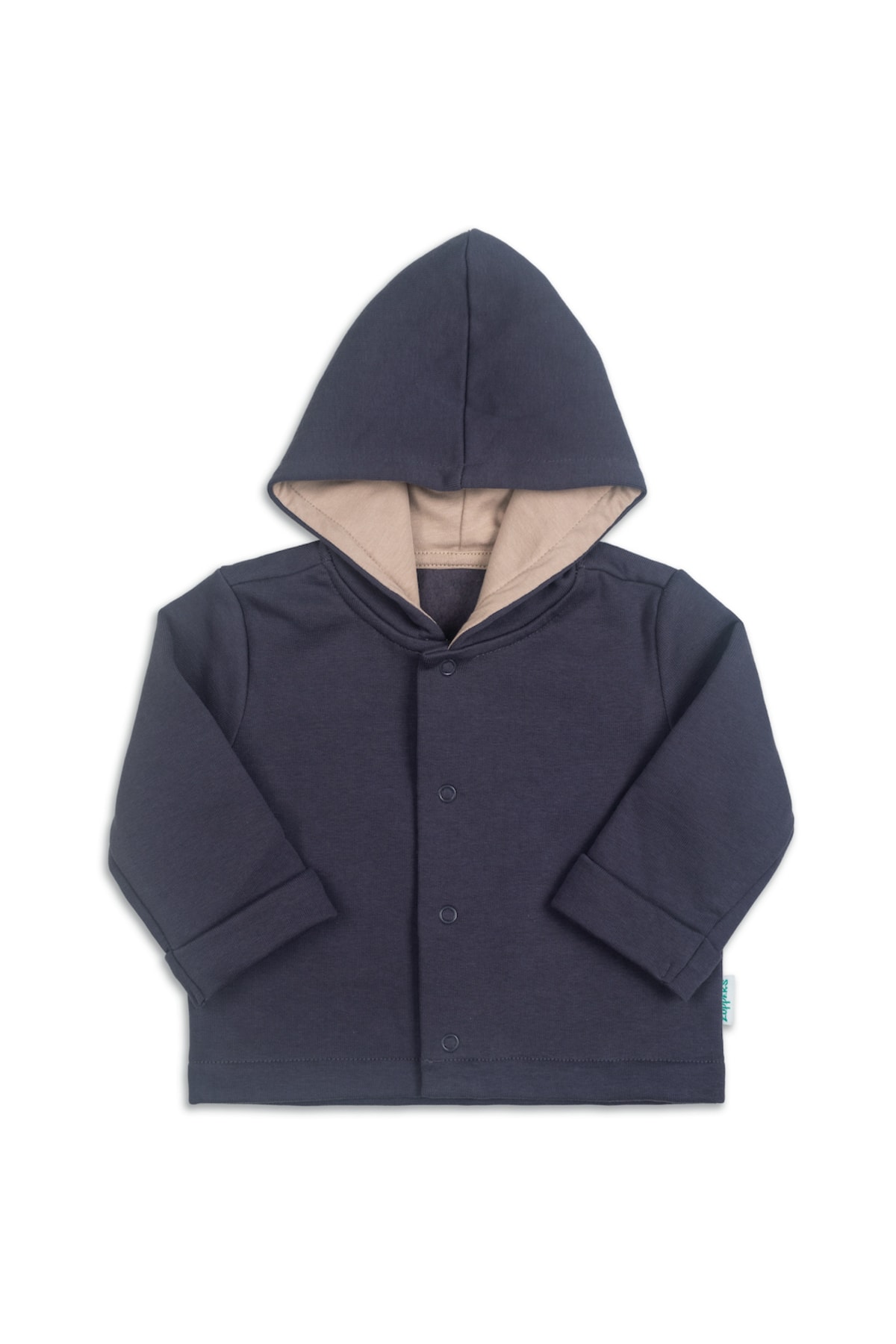Baby Thick Cotton Hooded Jacket - Navy