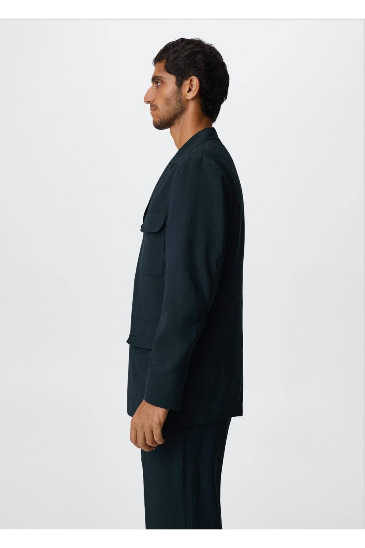 ژاکت مردانه آبی سرمه ای منگو | 37050034 اورجینال - تصویر 5