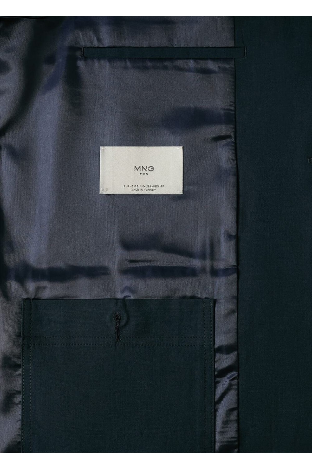 ژاکت مردانه آبی سرمه ای منگو | 37050034 اورجینال - تصویر 8