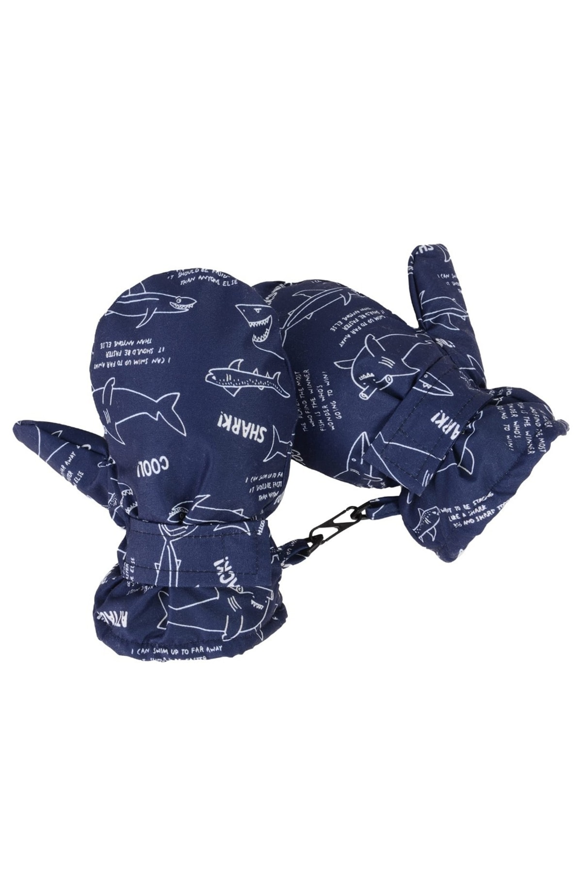 Petityu Kopekbaligi Desenli Sugecirmez Eldiven Ici Kurklu Puf Sicacik Tutan Eldiven - Kayak Eldiveni