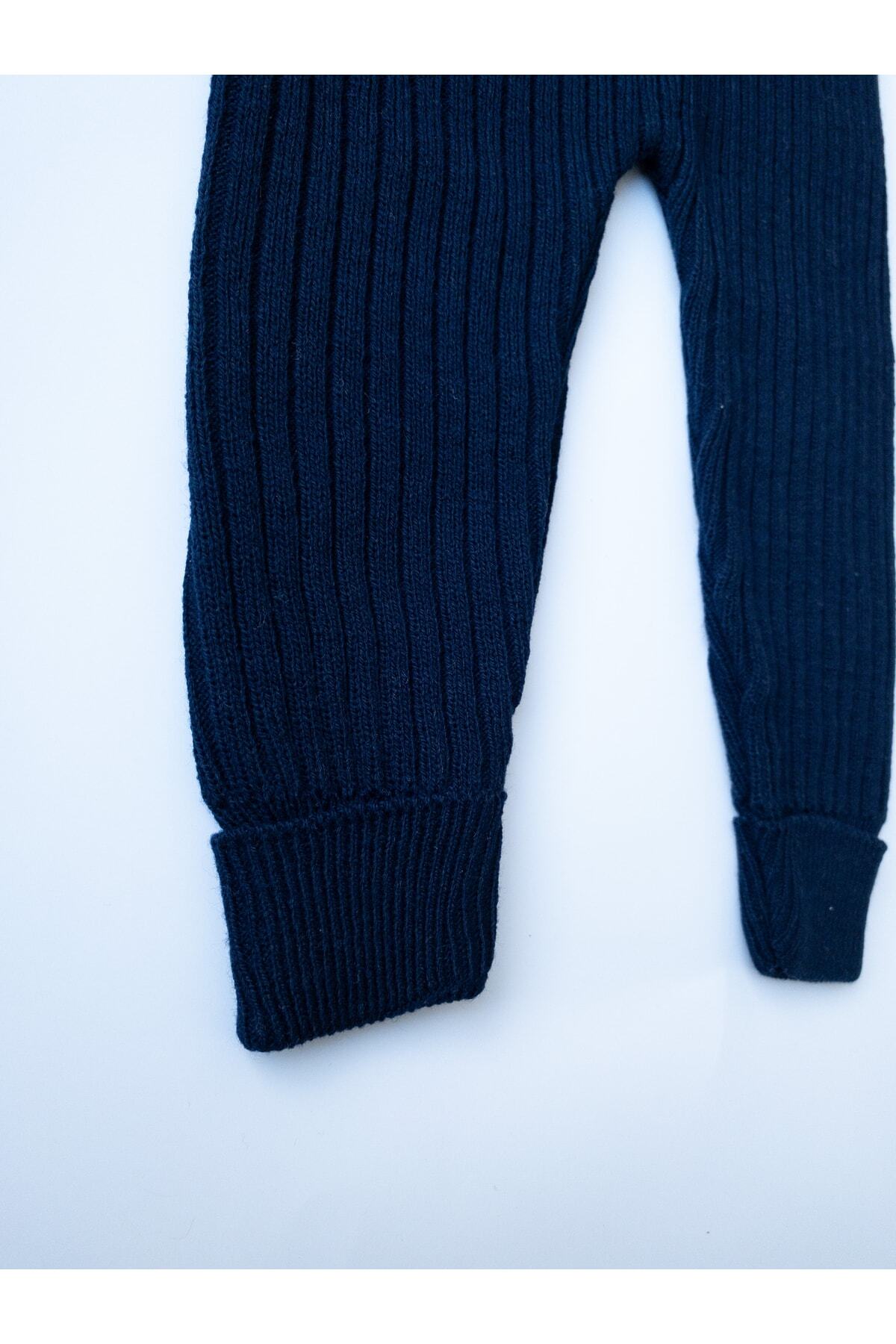 gogo bici Çapraz Askılı Ayarlanabilir Bebek Çocuk Tayt Salopet Lacivert fotoğrafı 2 (önizleme)