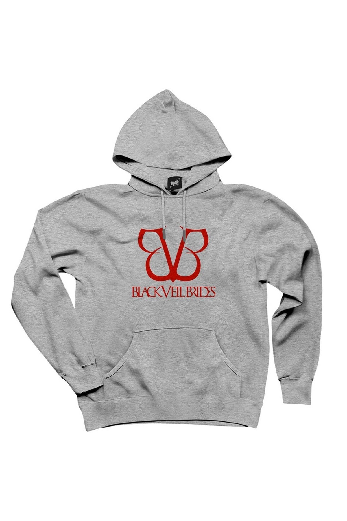 Z zepplin Black Veil Brides Band Logo Hanorac Gri Cu Glugă Unisex - 4XL