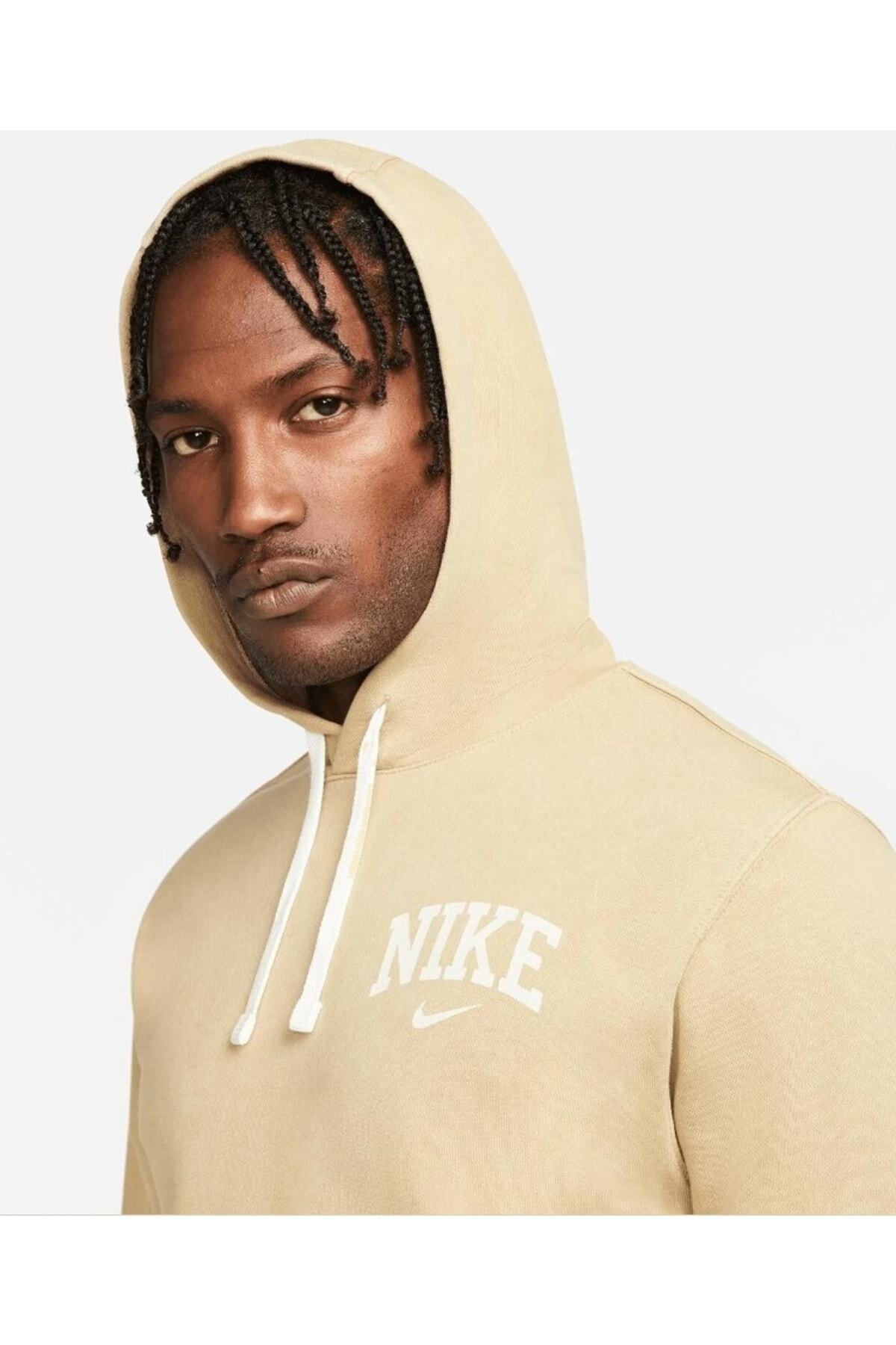 سویشرت مردانه قهوه ای نایکی | TYC00586128930 اورجینال - تصویر 3