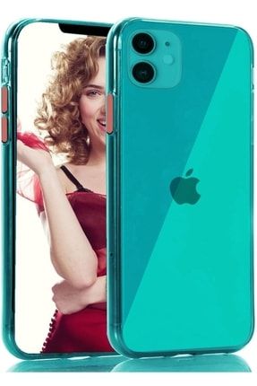 Apple Iphone 11 Kılıf Pastel Renkli Esnek Ince Şeffaf Kapak zor_45437