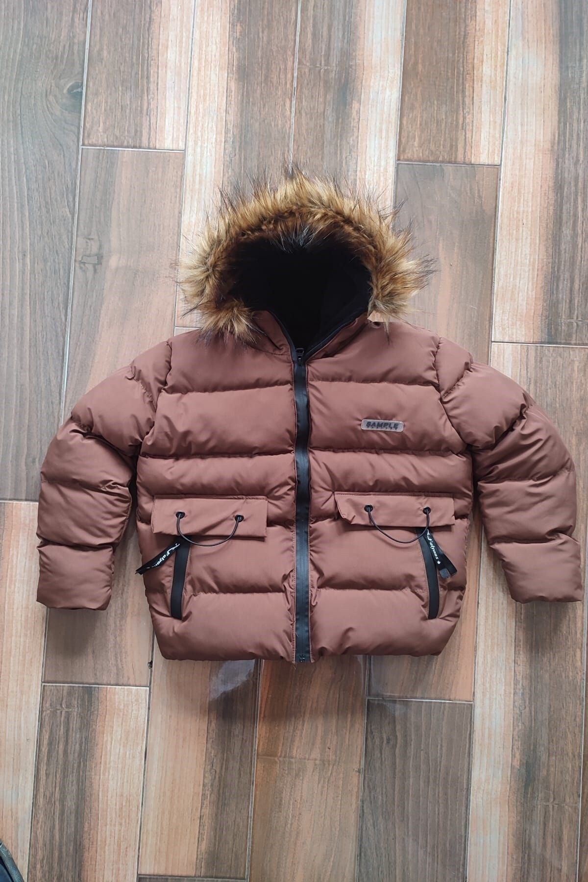 4bidden alder grey fur hooded bomber jacket new arrivals