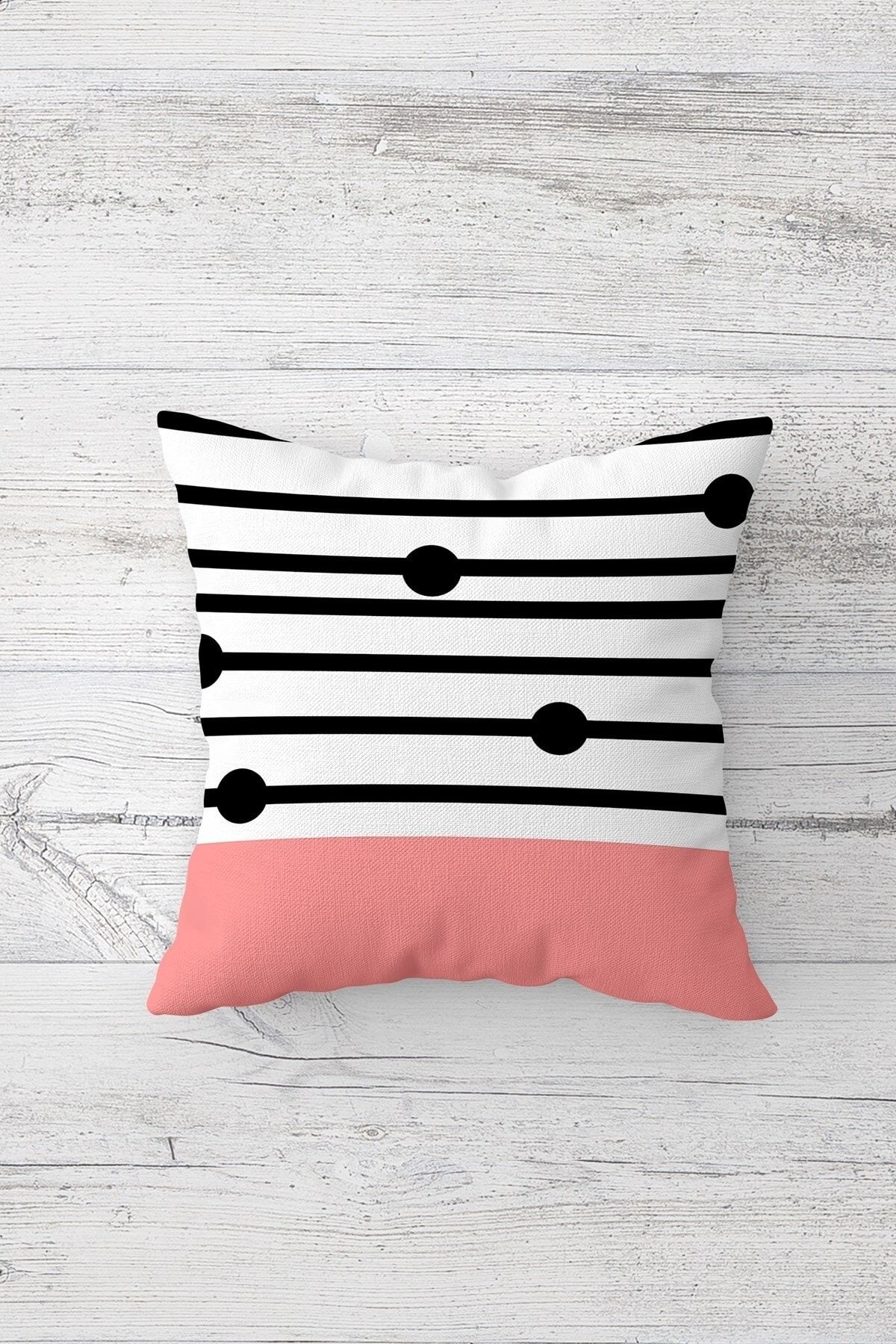 on the clouds-Geometric Triangle Line Drop Pattern Hidden Zippered Throw Pillow Cover Seat Pillow Cover Set(4pcs) 5
