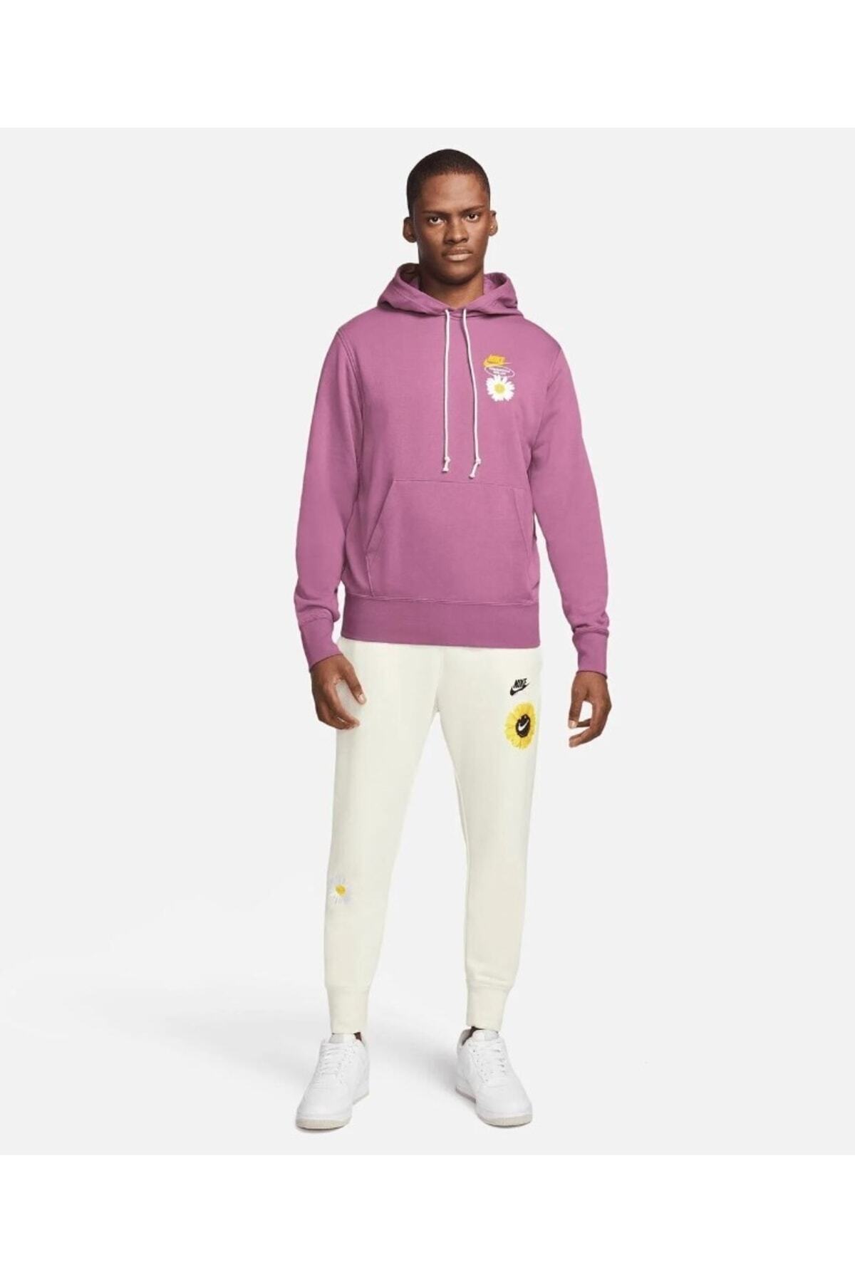 سویشرت اسپرت نایکی مردانه پنبه ای بنفش اسپرت راسته Regular/رگولار    Regular/رگولار اسپرت | Nike DM4992-507 - تصویر 6