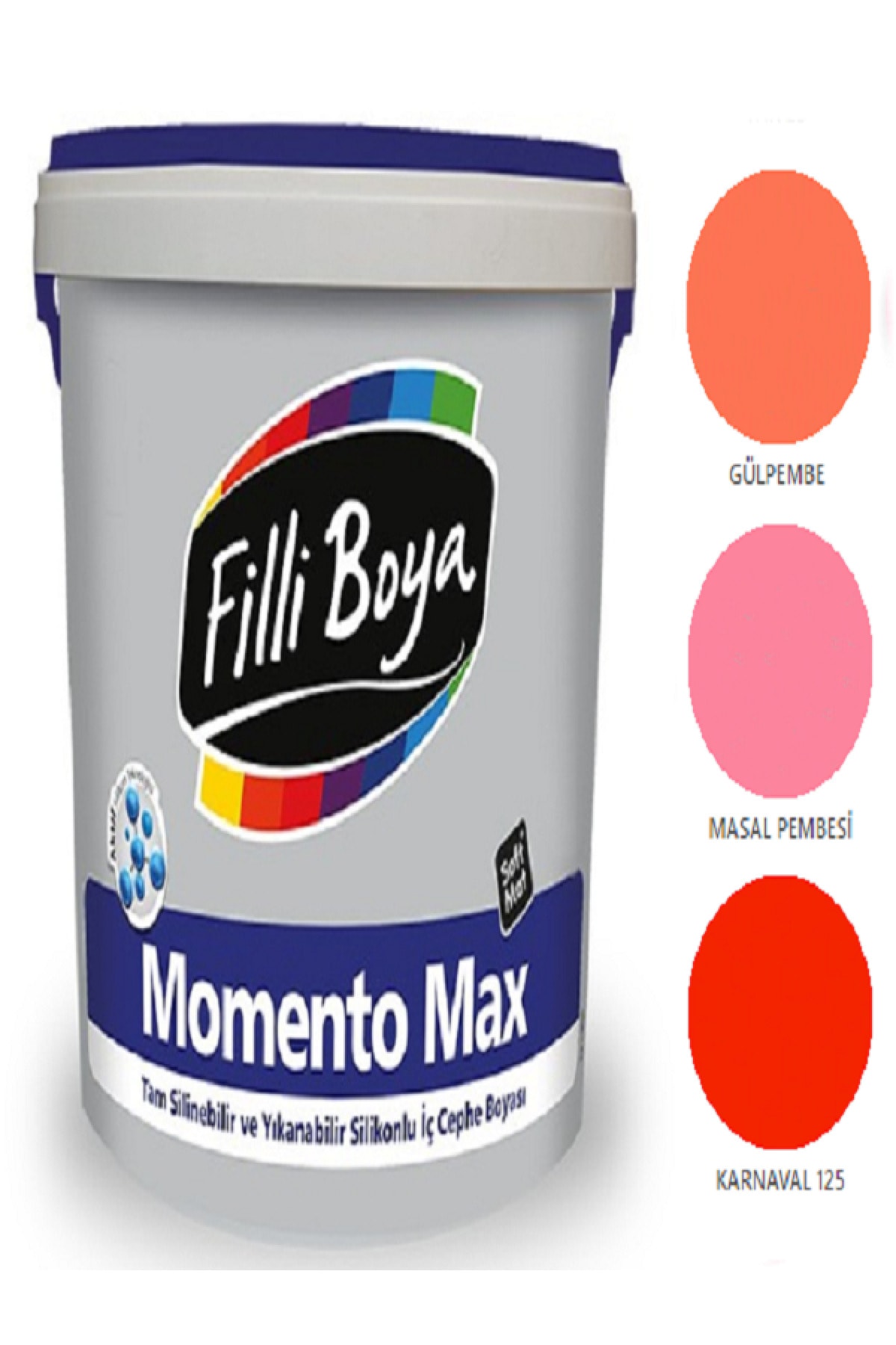 Momento Max Full Wipeable Washable Silicone Matte Paint 15lt (fairytale Pink)
