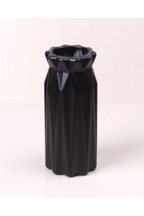 Siyah Plastik Kırılmaz Dekoratif Vazo RefTas8001