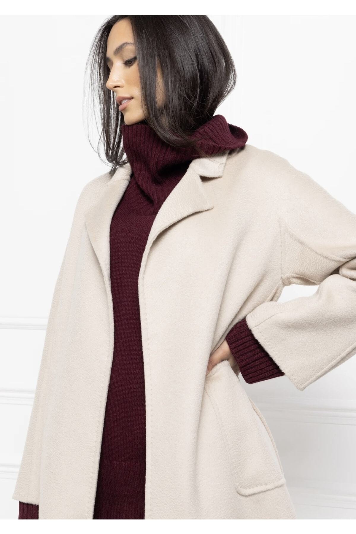 janbely  Saf Merinos Ceket - Görsel 4