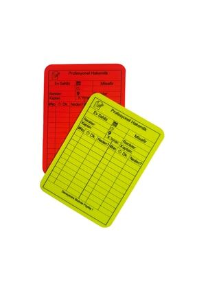 Sarı Kırmızı Kart (PROETİKETLİ) New Model Etiketli Kart