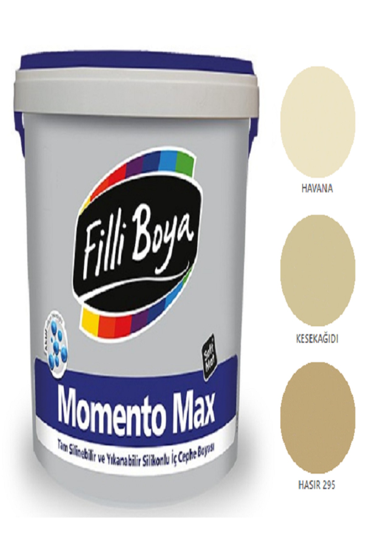 Momento Max Full Wipeable Washable Silicone Matte Paint 15lt (wicker 295)
