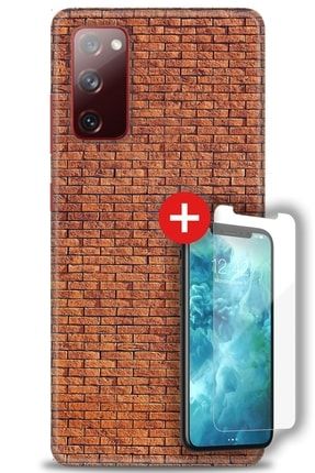 Samsung Galaxy S20 Fe Kılıf Hd Baskılı Kılıf - Duvar 5 + Temperli Cam zmsm-s20-fe-v-53-cm