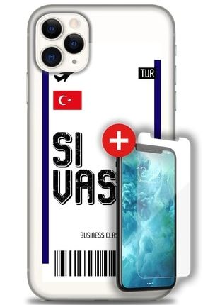 Iphone 11 Pro Max Kılıf Hd Baskılı Kılıf - Sivas Uçak Bileti + Temperli Cam zmap-iphone-11-pro-max-v-279-cm