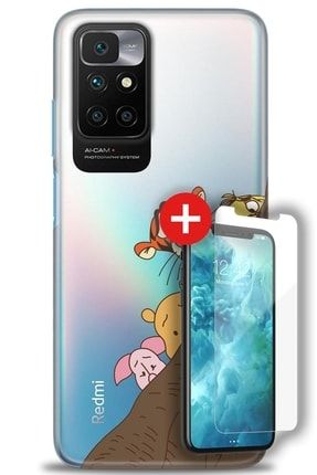 Xiaomi Redmi 10 Kılıf Hd Baskılı Kılıf - Şaşkın Karakterler + Temperli Cam zmxi-redmi-10-v-254-cm