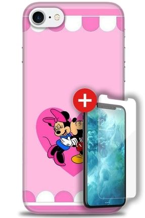 Iphone Se 2020 Kılıf Hd Baskılı Kılıf - Minnie Mouse V7 + Temperli Cam zmap-iphone-se-2020-v-311-cm