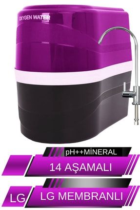 14 Aşamalı Ph Alkali Mineral Filtreli Nsf Onaylı Çelik Su Tanklı Su Arıtma Cihazı morsyh