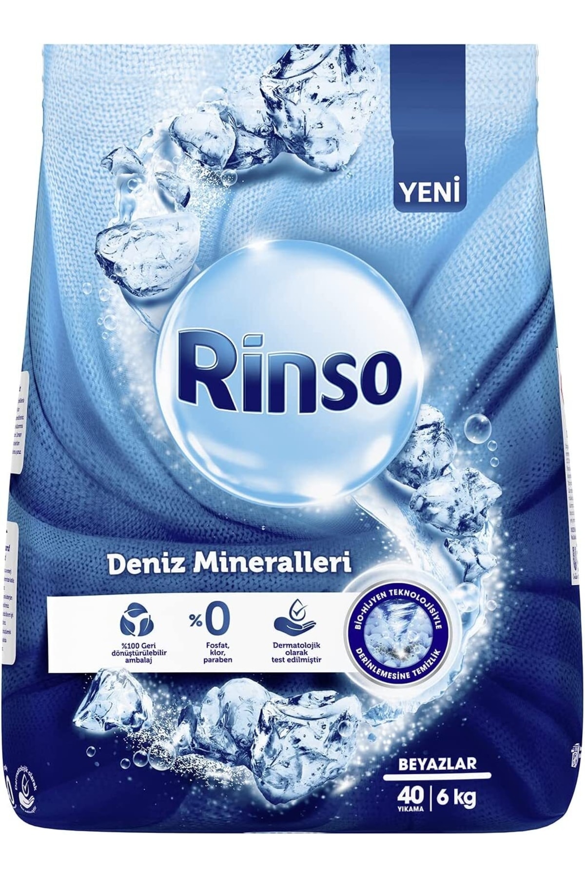 Rinso Toz Deterjan Deniz Mineralleri 6 Kg 40 Yıkama