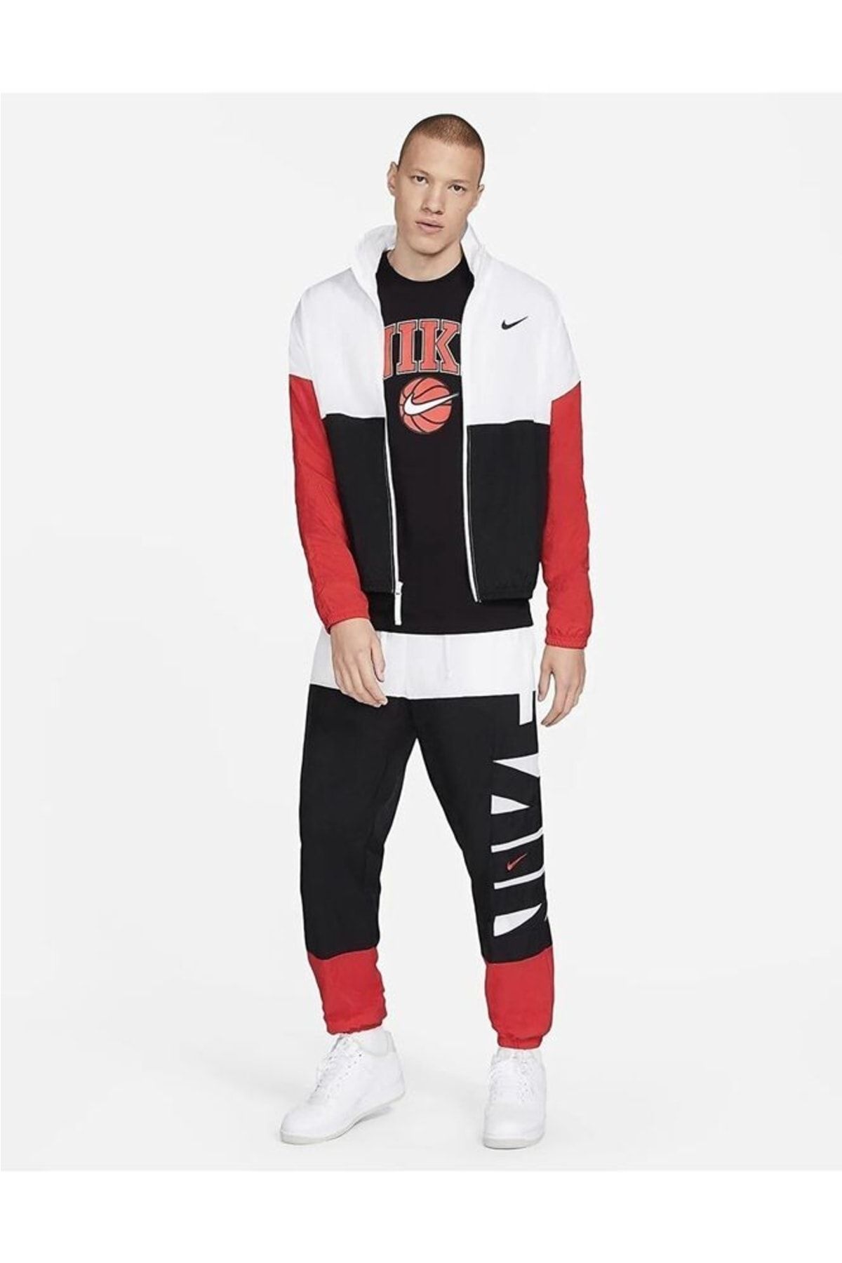 Ensemble nike rouge clearance homme
