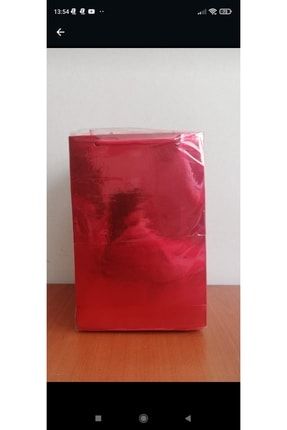 Kağıt Çanta-25'li Paket-12*17 Ebat-kırmızı-parlak 90952479