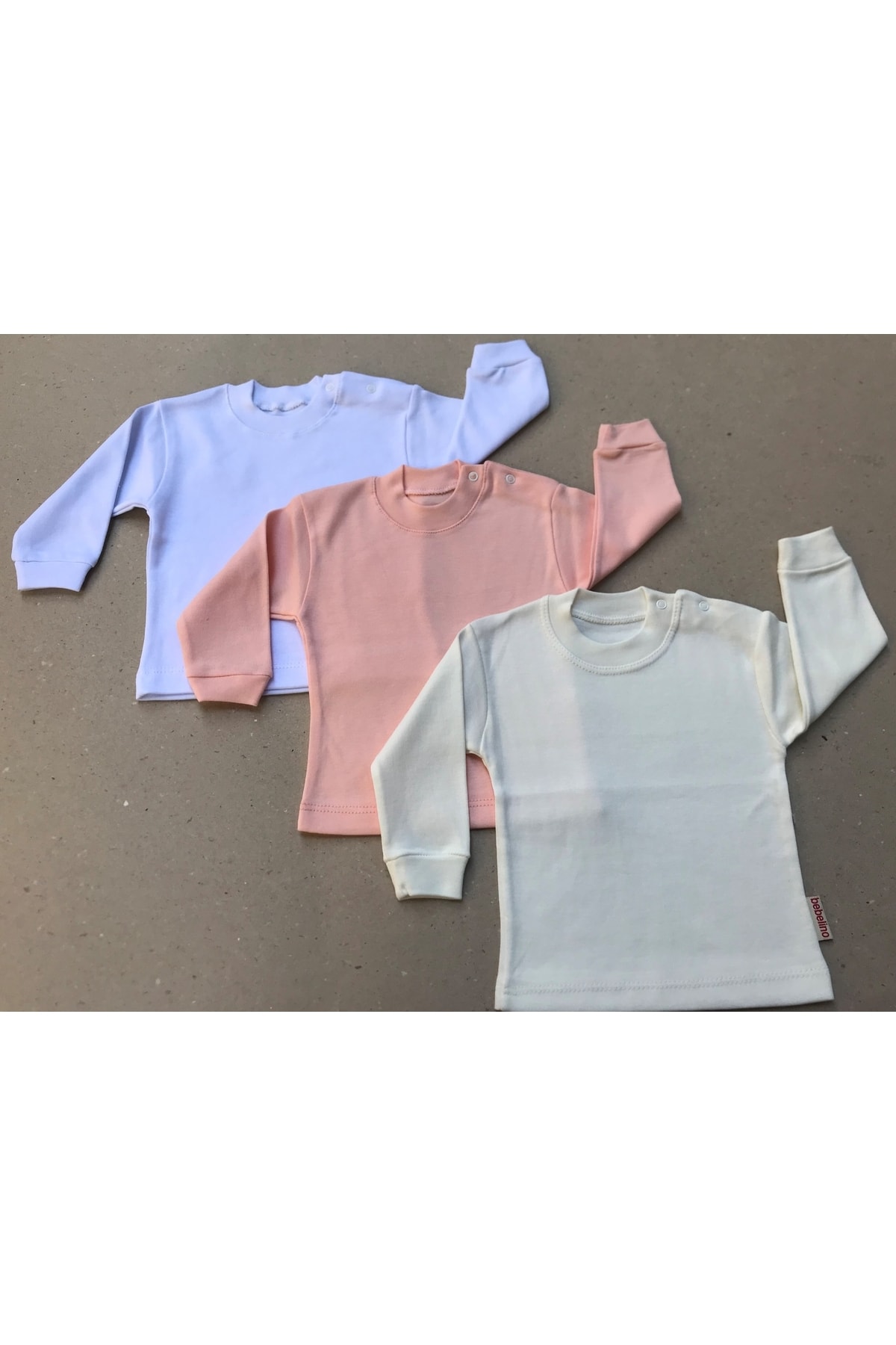 بادی نوزادی دخترانه سفید bebedino | 1402012 اورجینال - تصویر 2