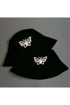 Harajuku Butterfly Reflektör Bucket Şapka KFC578