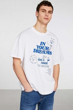 Straıght Oversize Mavi T-shirt STRAIGHT11032021