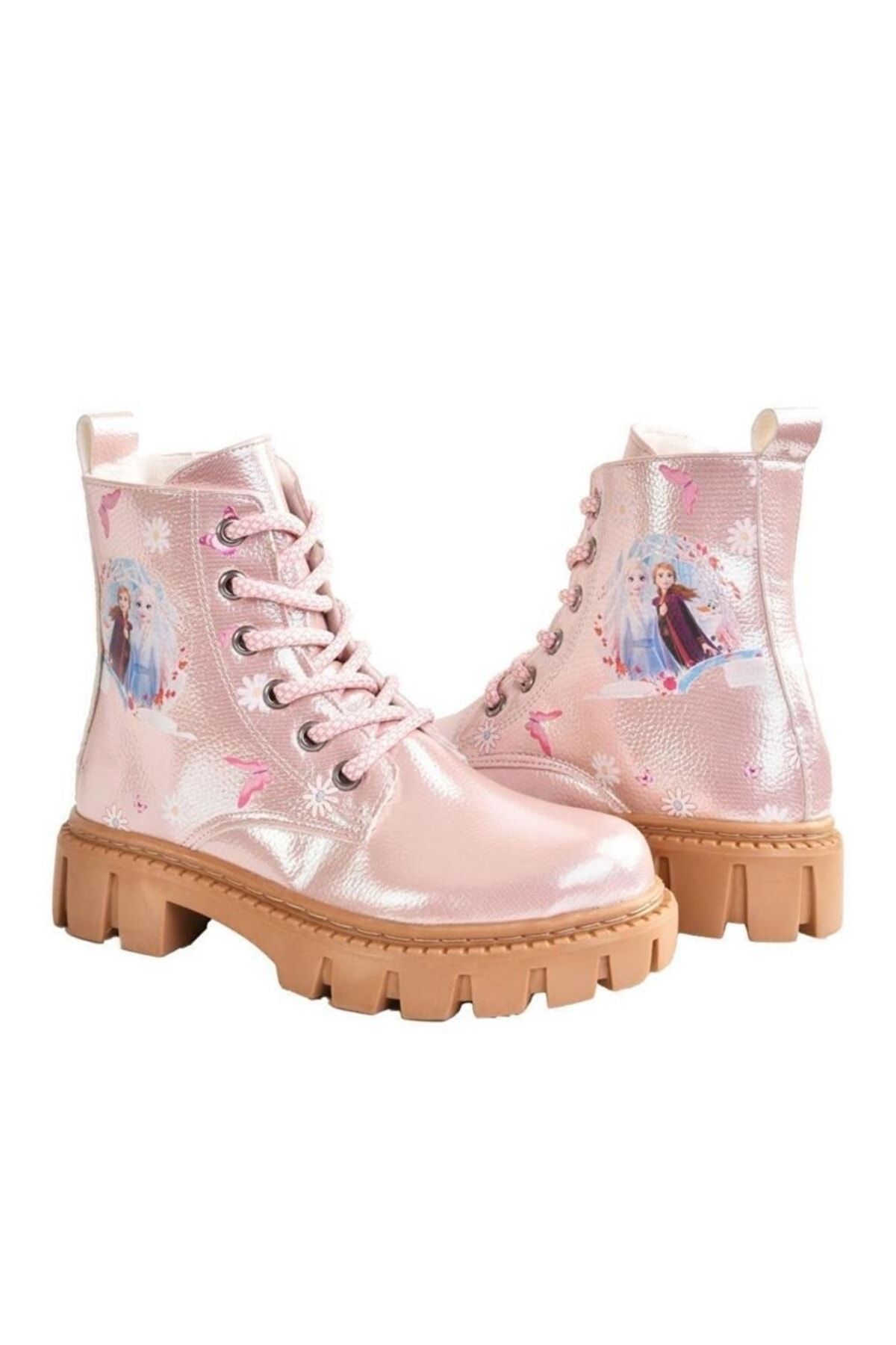 Pink flat ankle boots store