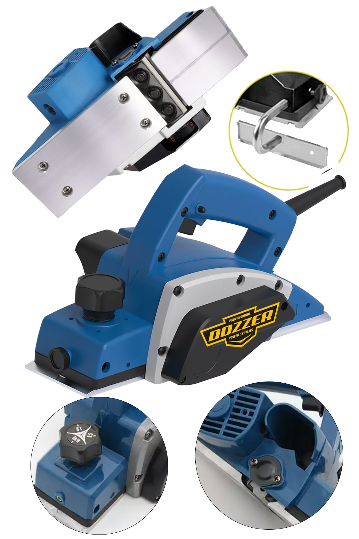 German Dzp1500 Copper Wrapped Professional Steel Transmission Double Blade Planer Grater