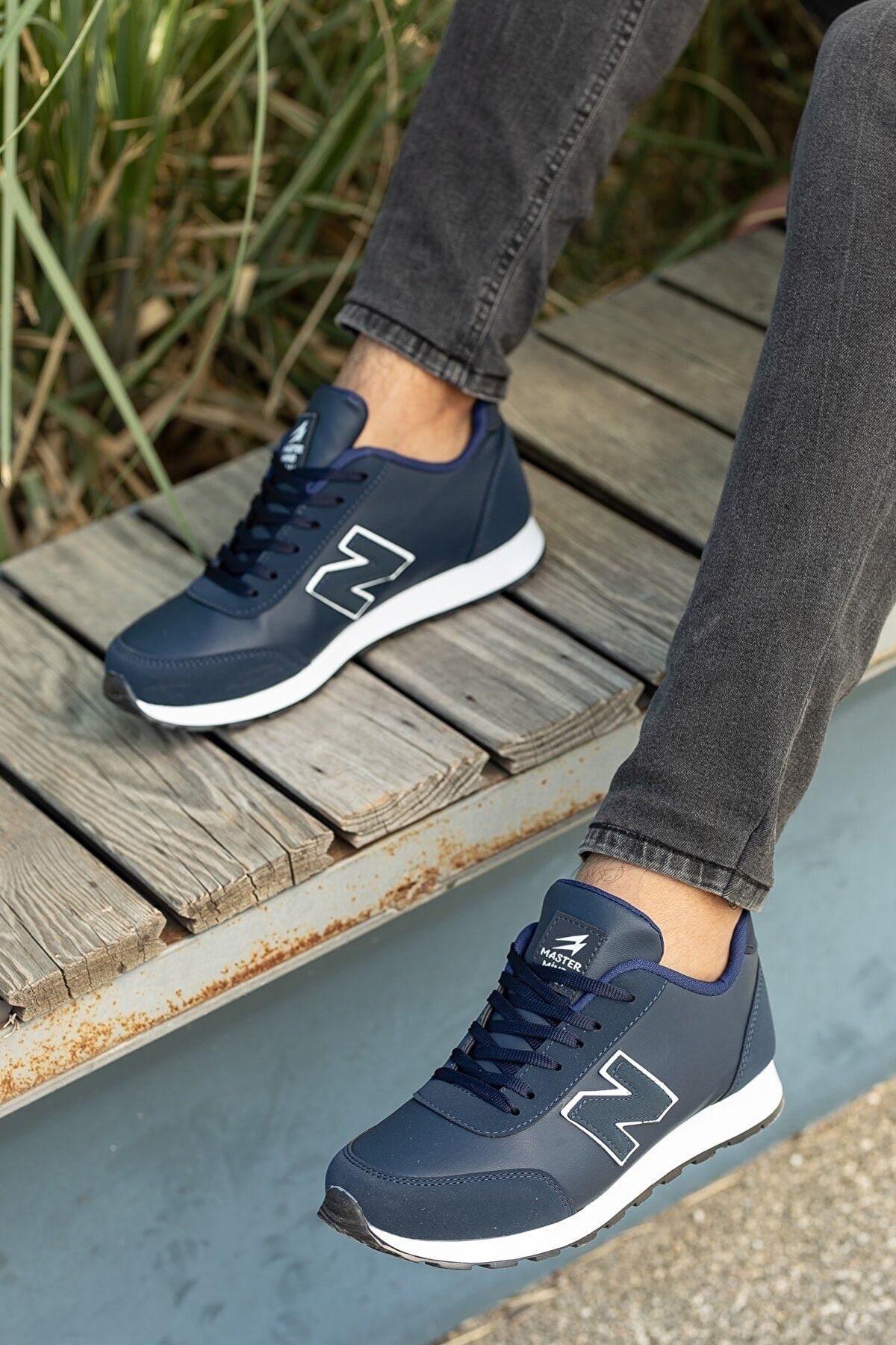mackrock sports Navy Blue Men s Lace up Flat Comfort Comfortable
