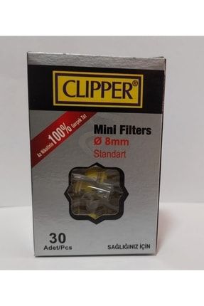 Clıpper Standart Filtre, Ağızlık, - 8 mm 30'lu Paket FİLTRE003