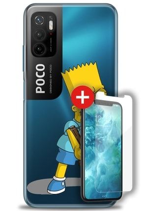 Xiaomi Poco M3 Pro Kılıf Hd Baskılı Kılıf - Simpson Kovala + Temperli Cam zmxi-poco-m3-pro-v-254-cm