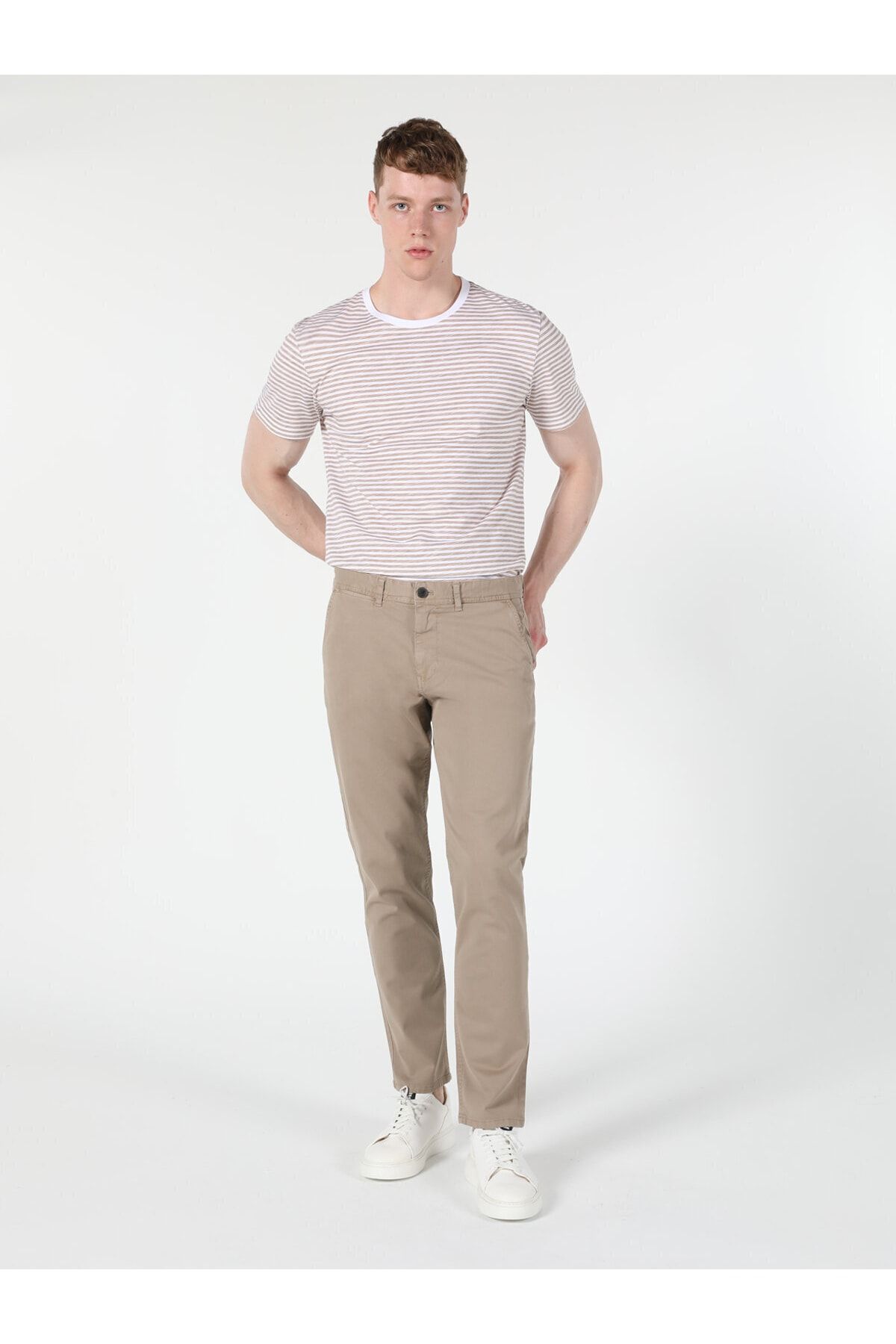 Colin's Regular Fit Orta Bel Sarı Erkek Pantolon