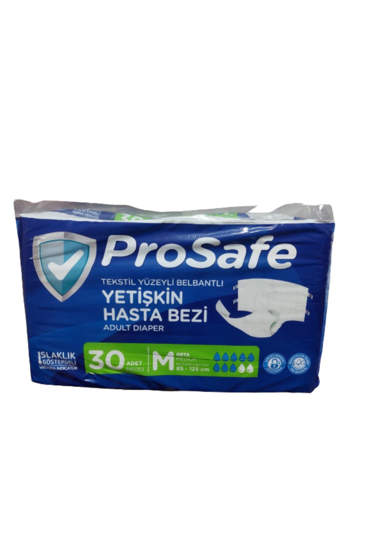 Canped Belbantlı Textil Yüzey Hasta Bezi 30'lu Medium