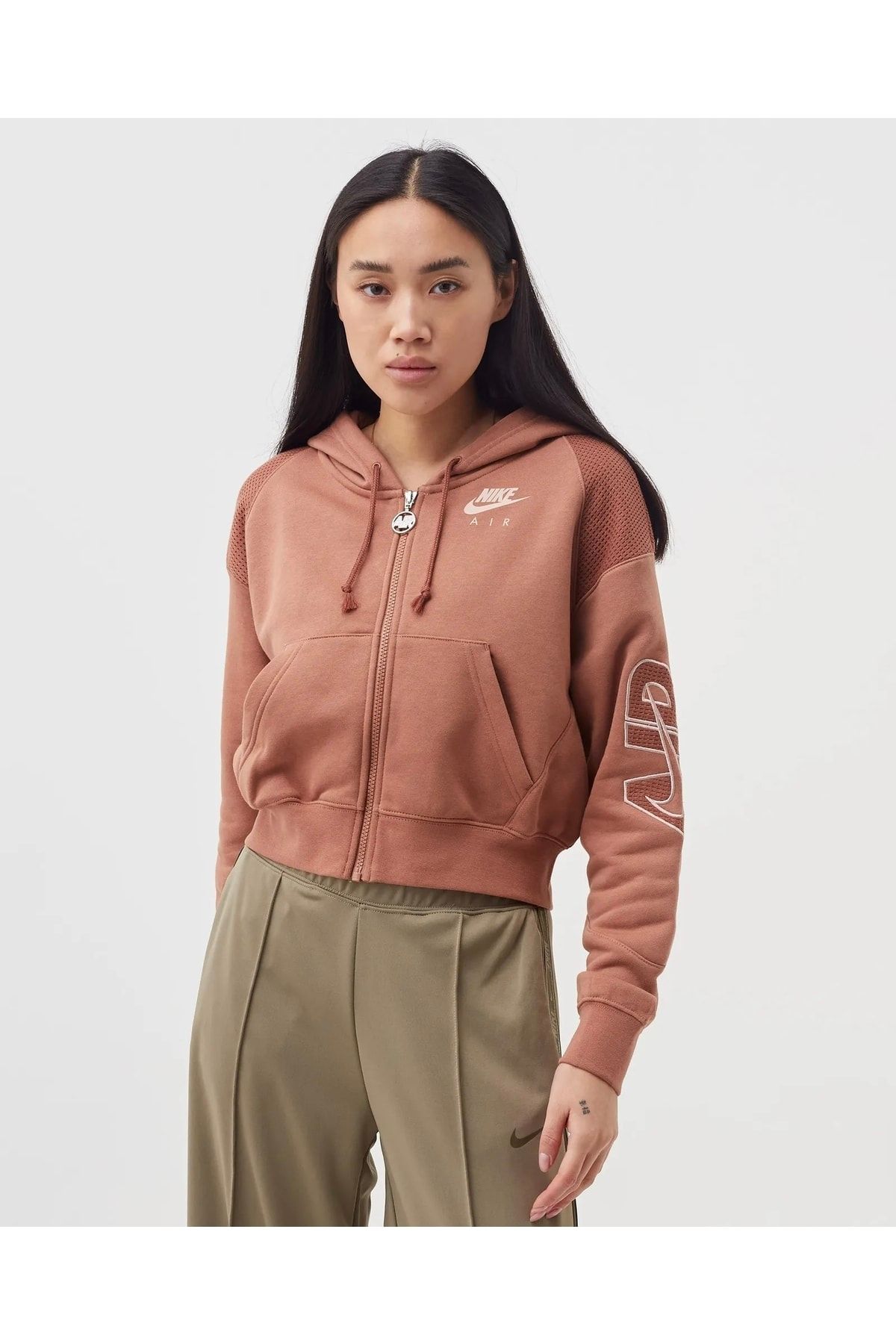 Nike Sportswear Femme Women's Brown Sweatshirt - Trendyol