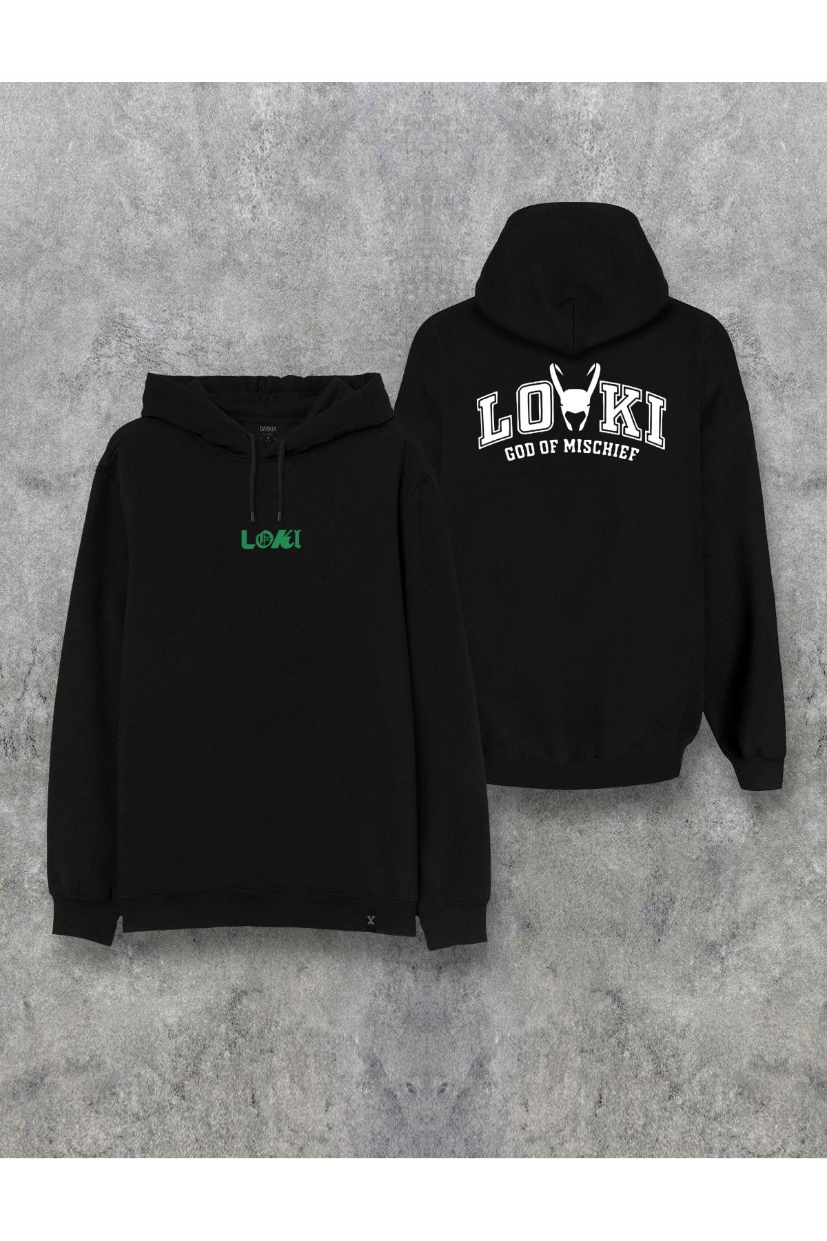 Darkia Marvel Loki Front and Back Printed Seasonal Hooded Special