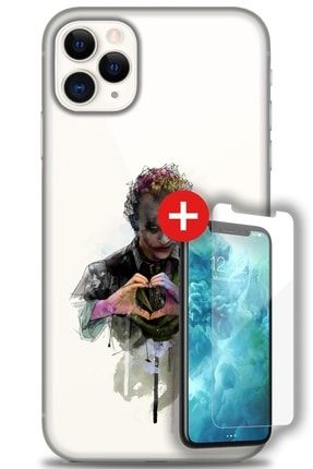 Iphone 11 Pro Max Kılıf Hd Baskılı Kılıf - Jok Jok Joker + Temperli Cam zmap-iphone-11-pro-max-v-261-cm