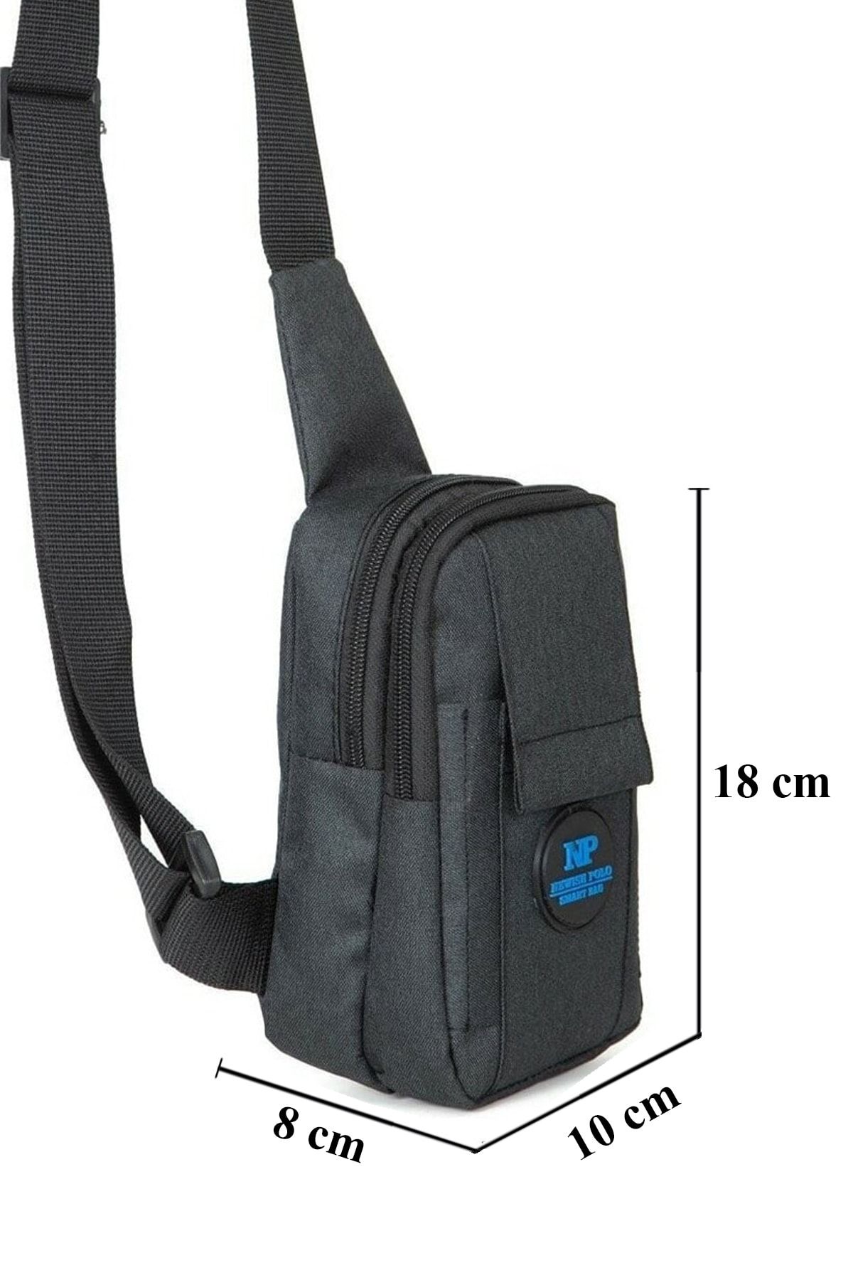 AVCA Unisex Çapraz Askılı Çanta Telefon Bölmeli Göğüs Çanta Tek Kol Omuz Bodybag RN10913