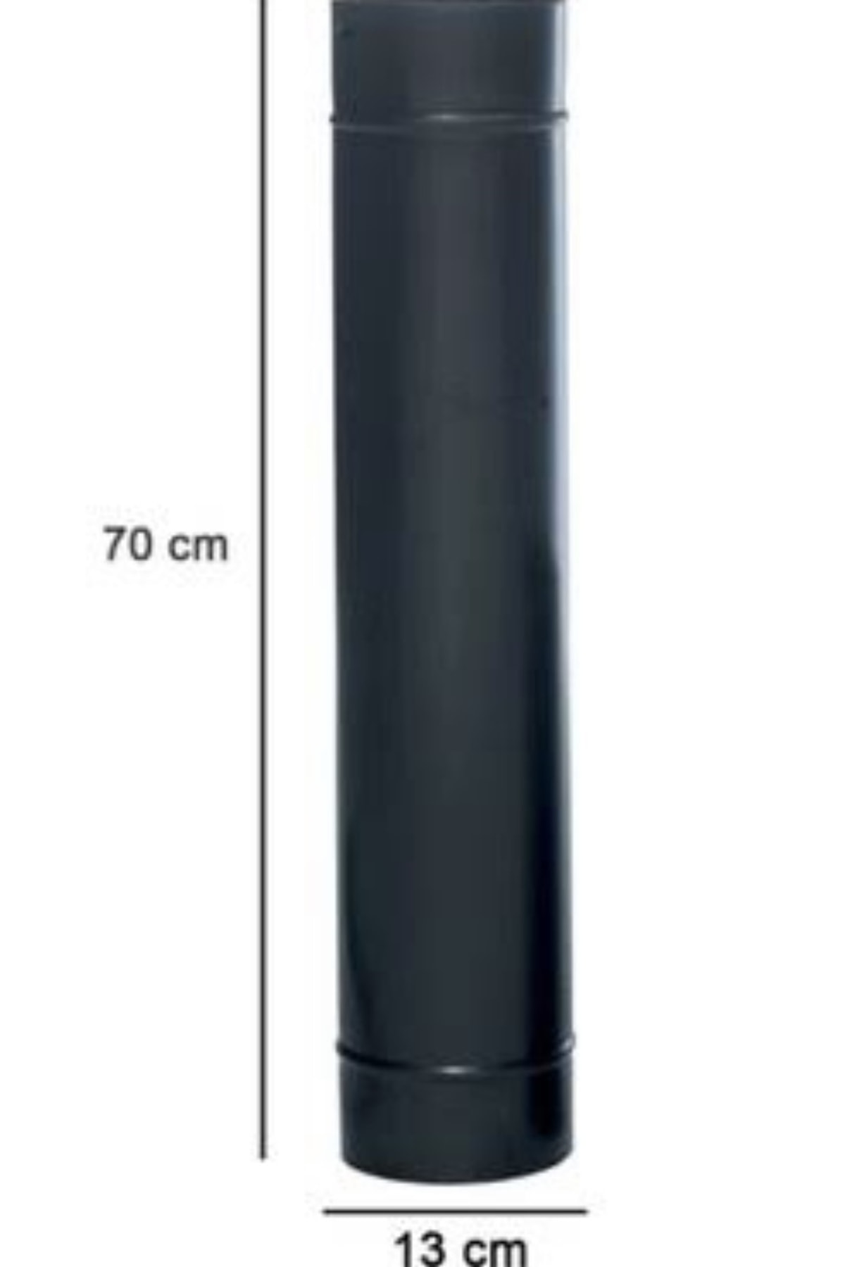 Genel Markalar Soba Borusu Mat Siyah 70 cm