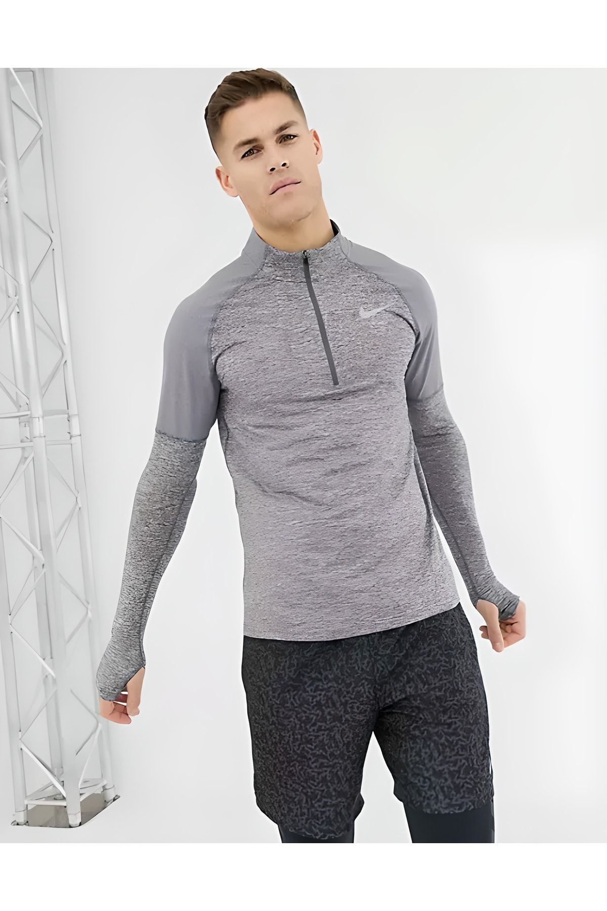Nike Running Element 2.0 Half Zip Sweat In Grey