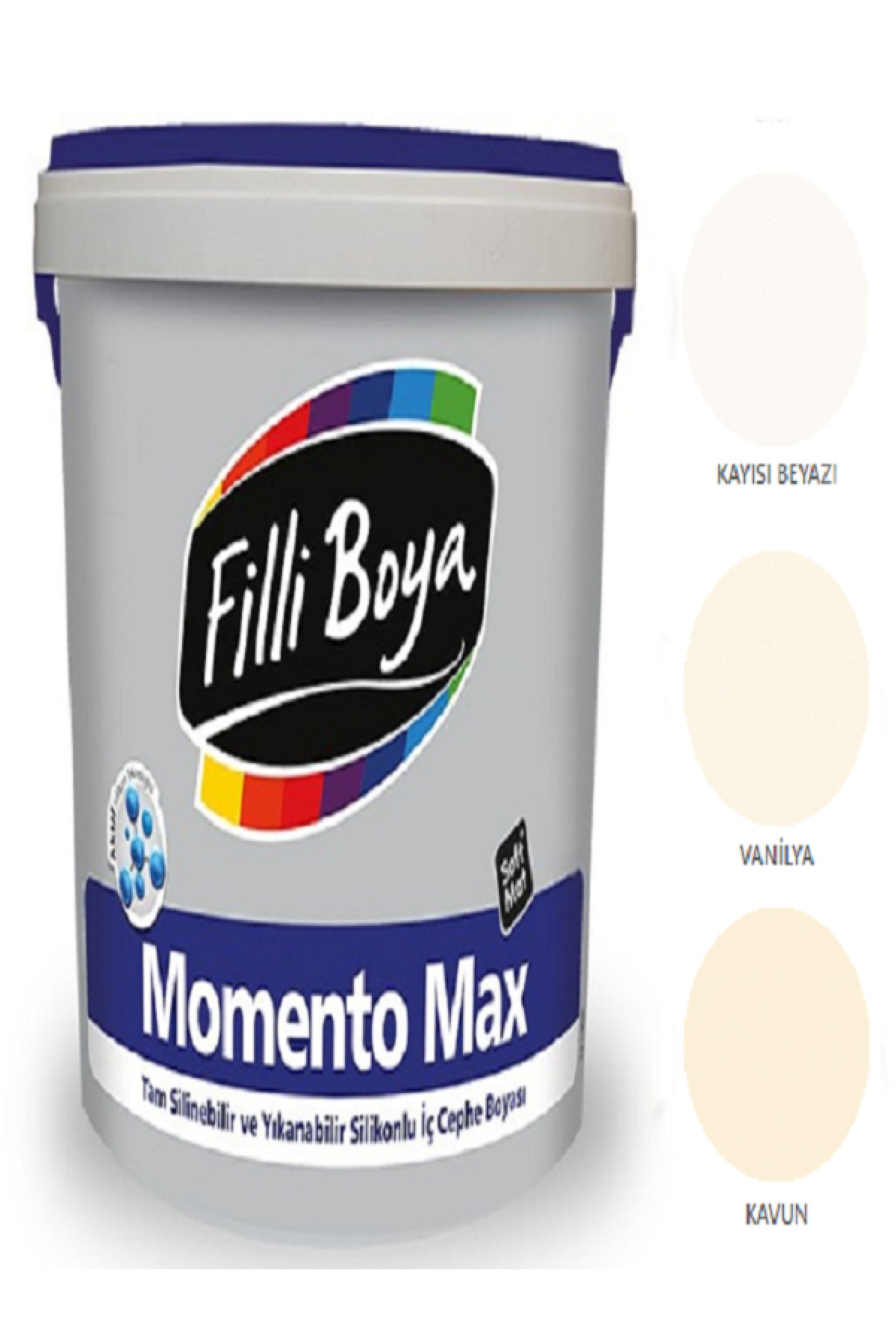 Momento Max Full Wipeable Washable Silicone Matte Paint 15lt (melon)