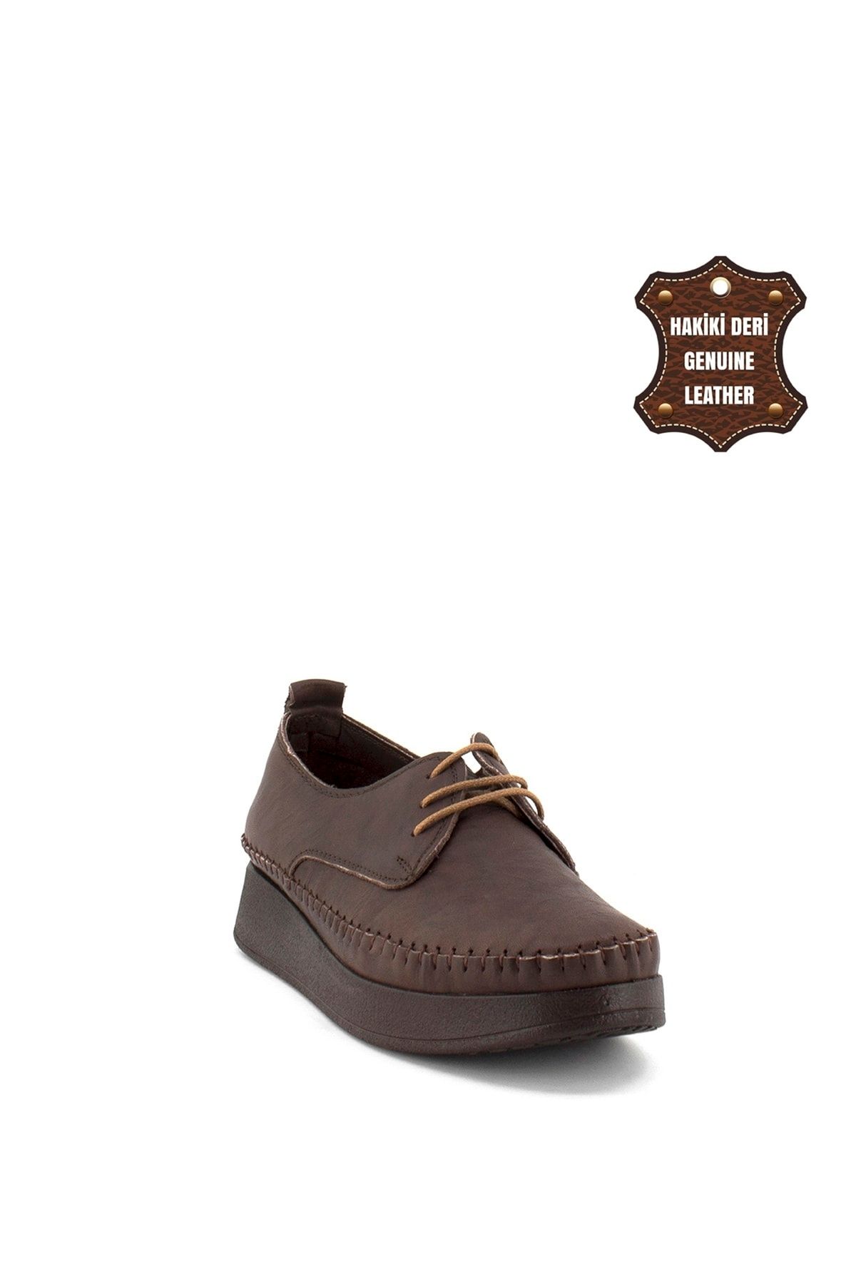 Ayakkabı Fuarı-Espadrile din piele naturală pentru femei Elit Mn83c maro 5