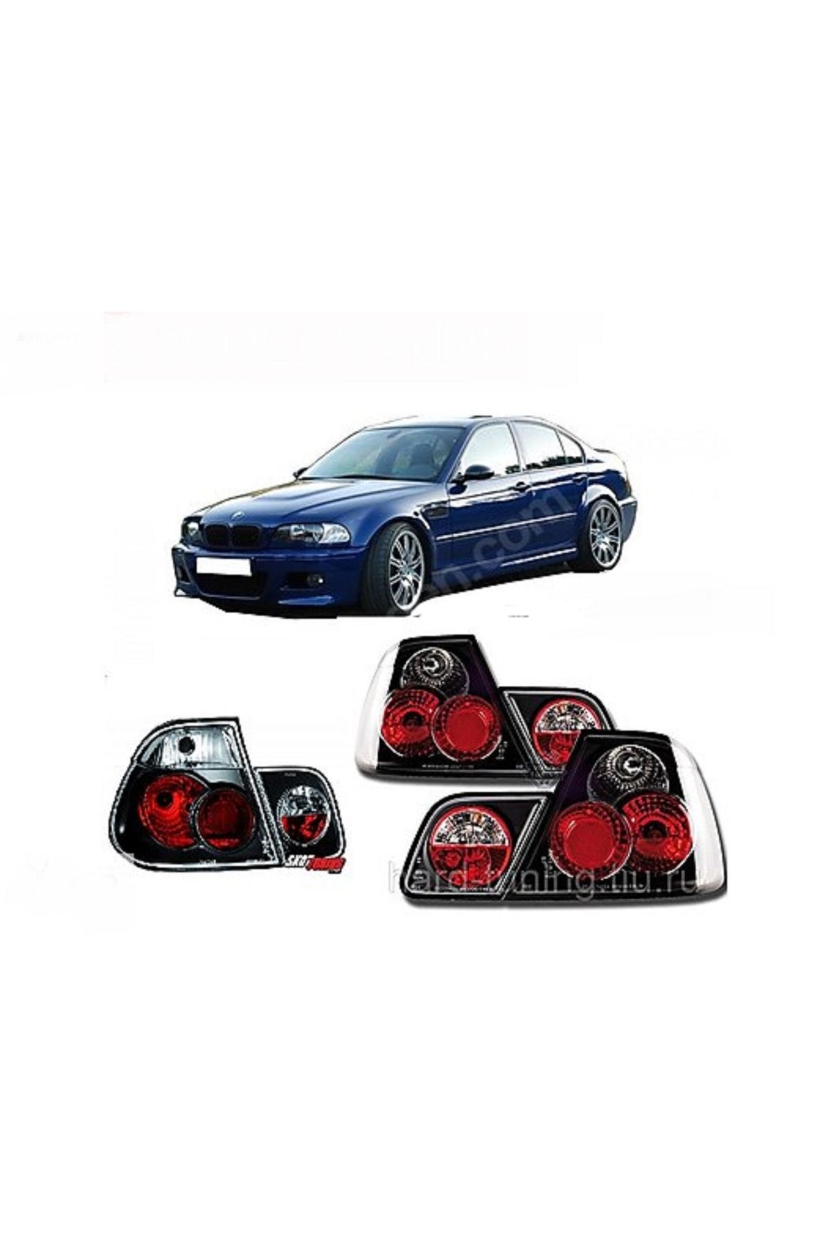 X POWER TUNİNG Bmw E46 1998-2002 Coupe Compatible 2nd Door Black Rear Stop  Lamp - Trendyol