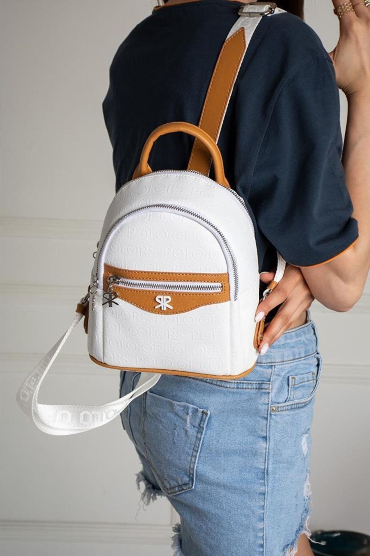 White polo backpack outlet
