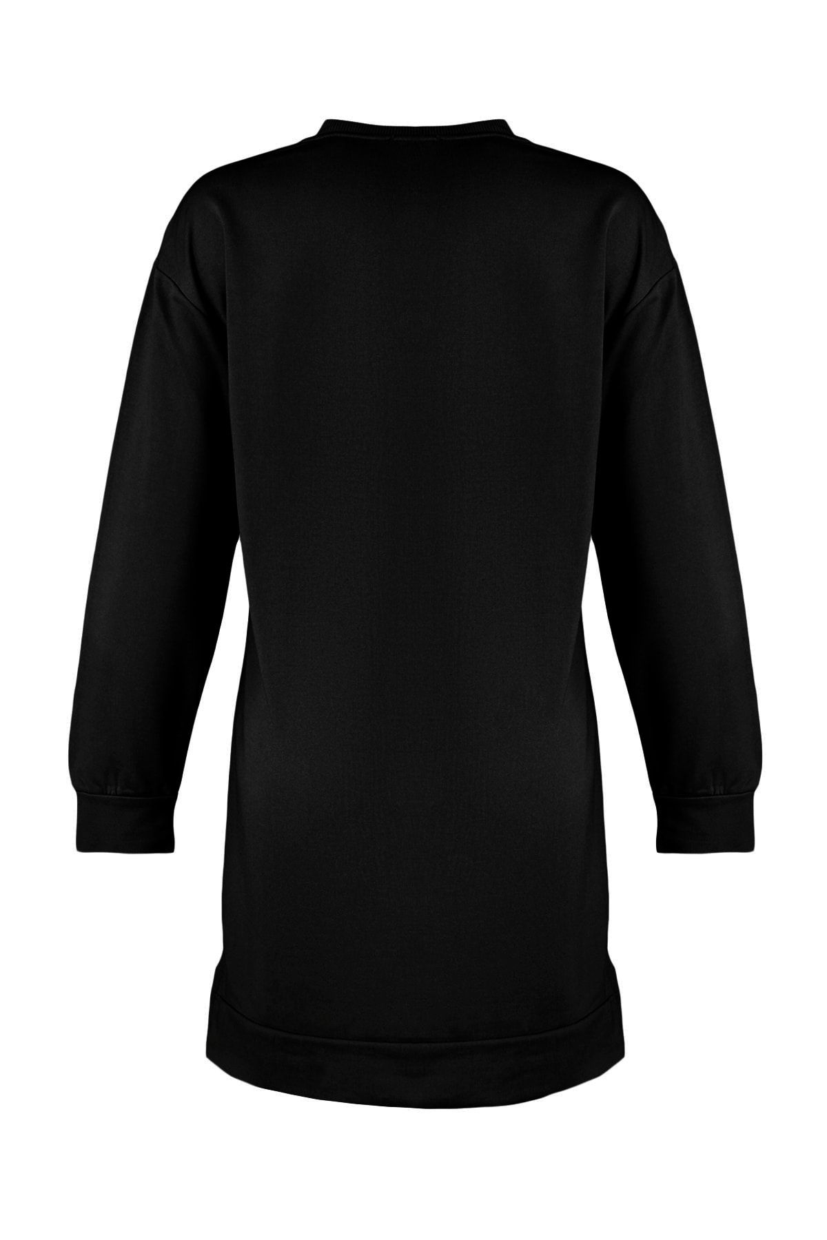 Trendyol Modest-Schwarz-Hellbraunes 2er-Pack Basic-Strick-Sweatshirt mit Rundhalsausschnitt TCTAW22TW0152 11