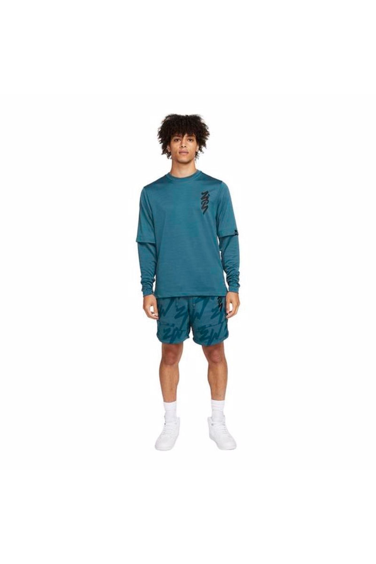 Nike Jordan Zion Shooting Long-sleeve Erkek Uzun Kollu T-shirt Yeşil