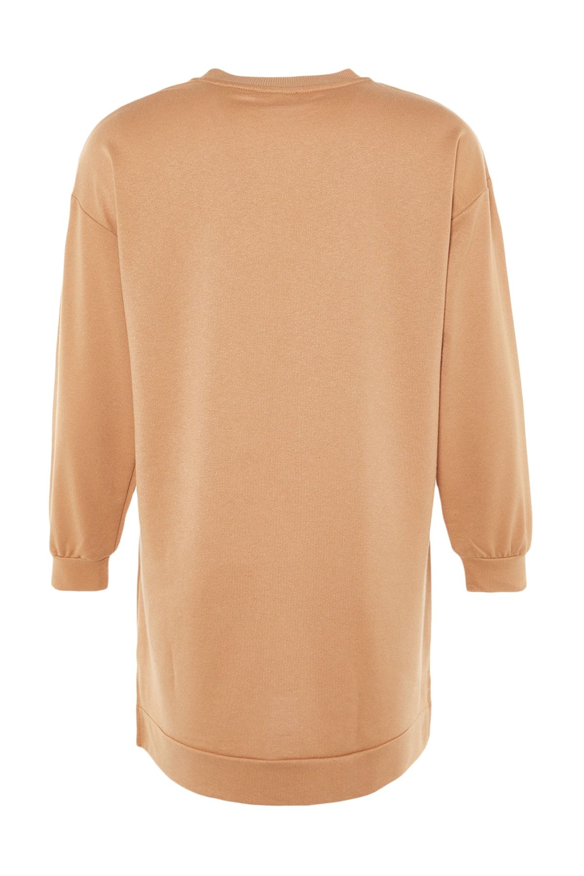 Trendyol Modest Vizon Baskılı Örme Sweatshirt TCTAW23TW00151 RN8824
