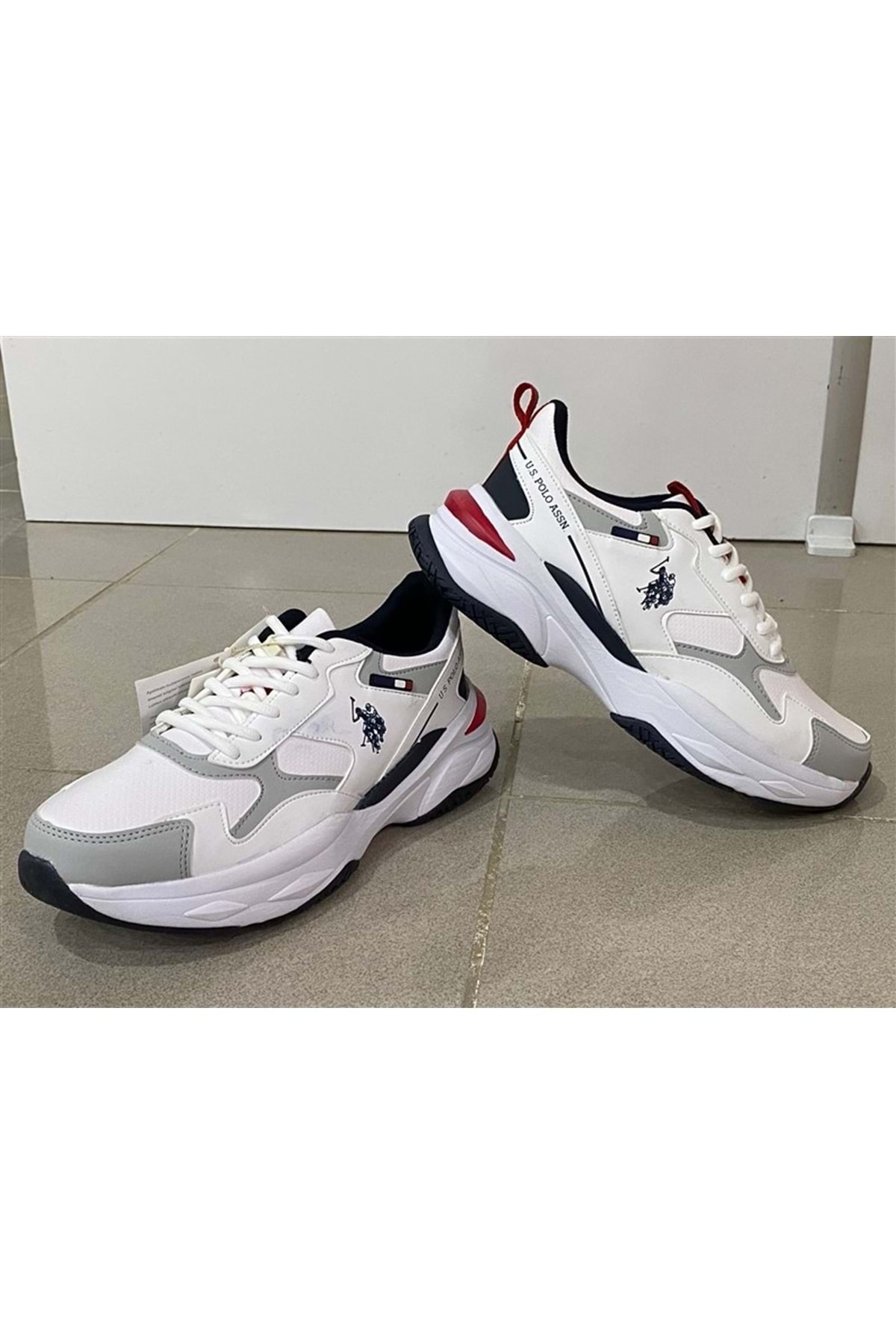یو اس پولو کفش ورزشی مردانه یو اس پولو مدل Solıdar 2pr سایز ۴۴ - سفید - کد 101163788 - مدل St05314 - سفید-۴۴