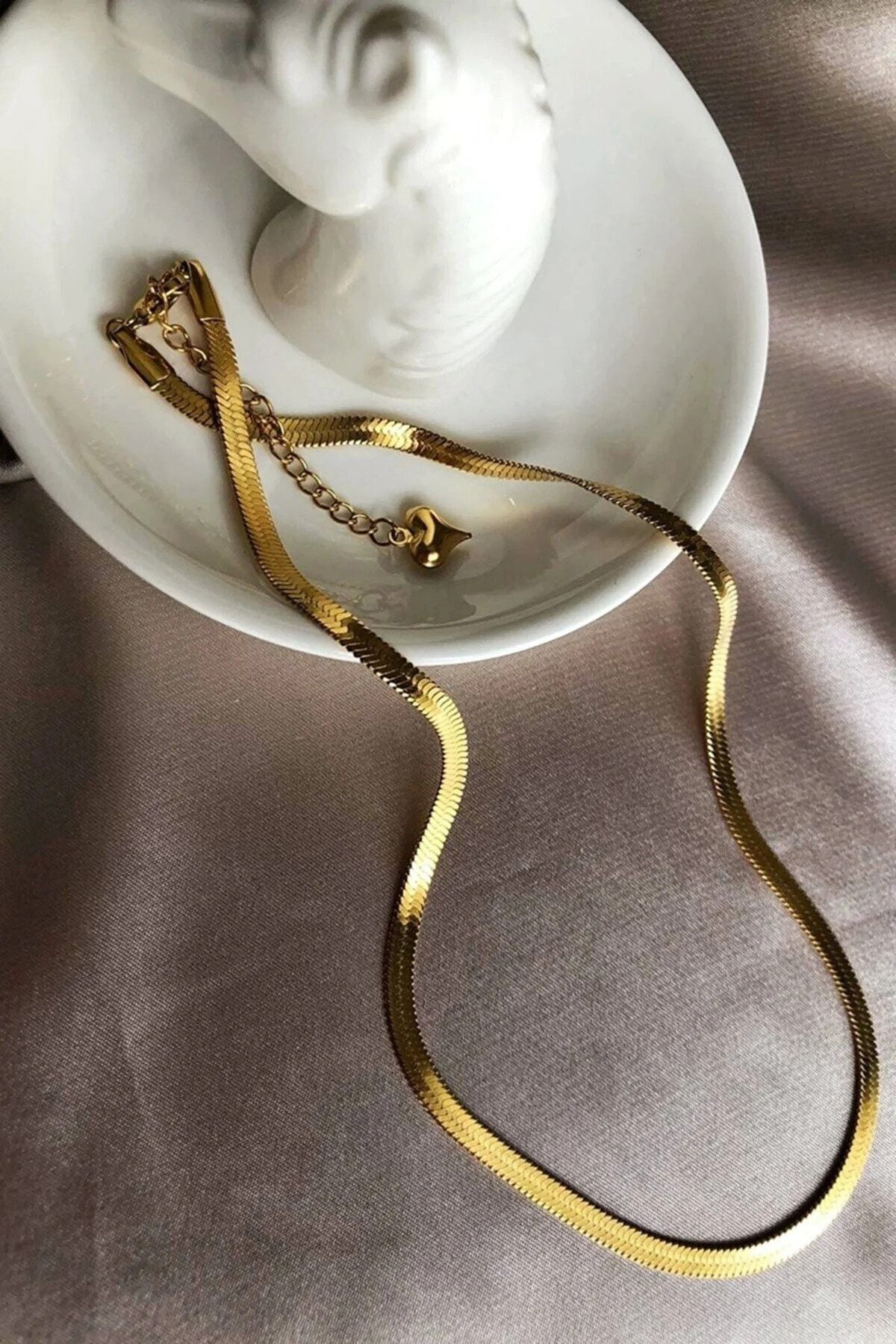 C T Publishing Steel Necklace Gold colored Trendyol